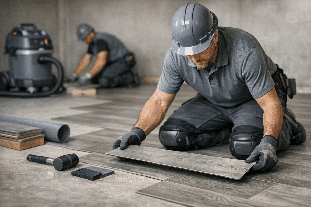 Basement Flooring service by JC Carpet & Flooring