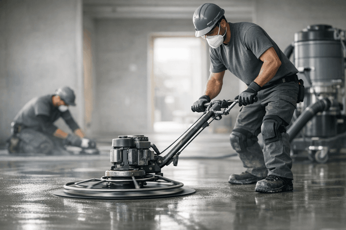 Concrete Flooring service by JC Carpet & Flooring