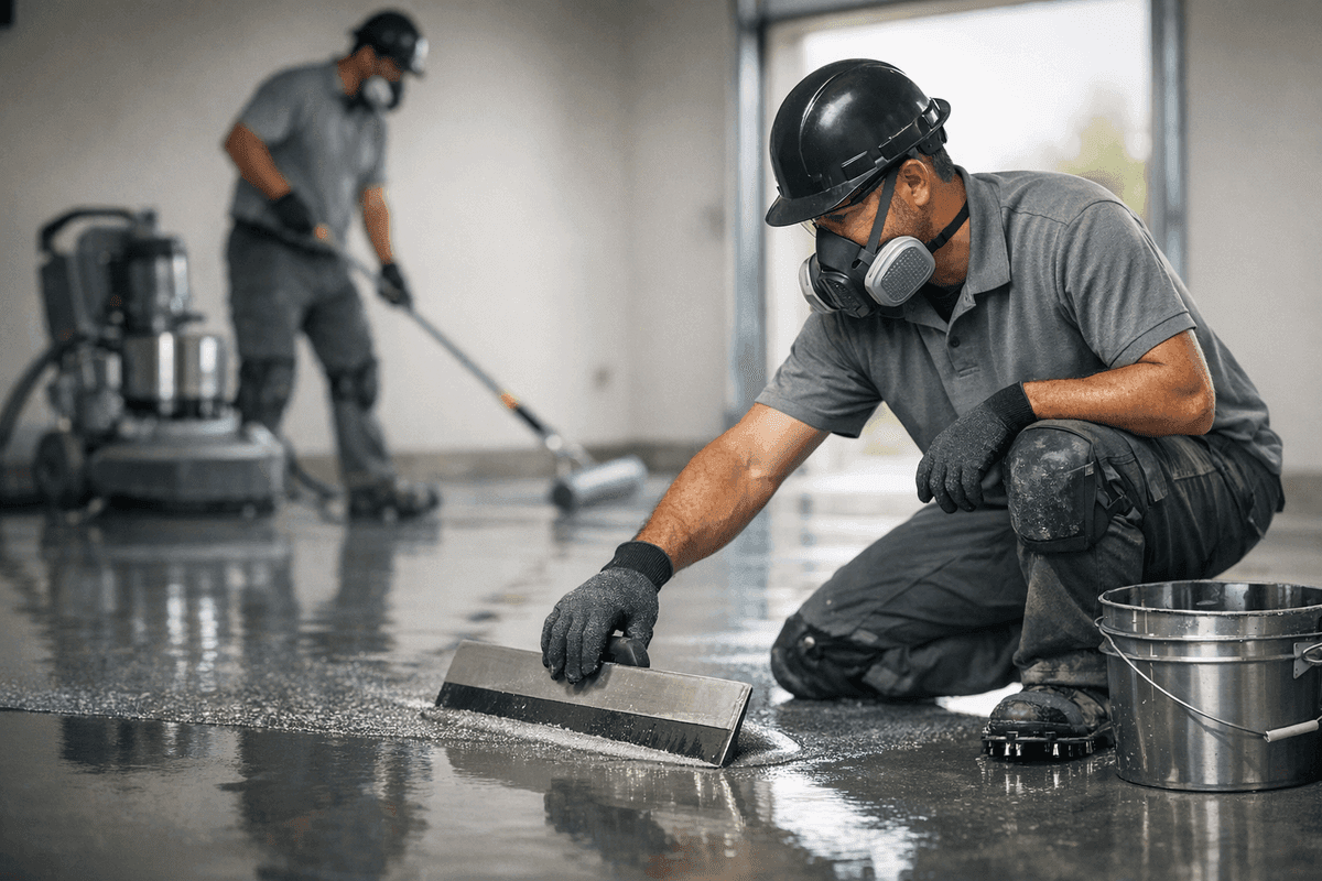 Epoxy Flooring service by JC Carpet & Flooring
