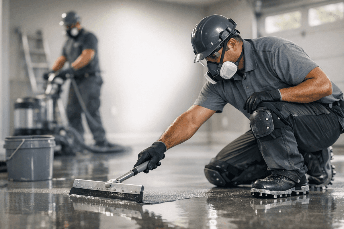 Floor Coatings service by JC Carpet & Flooring