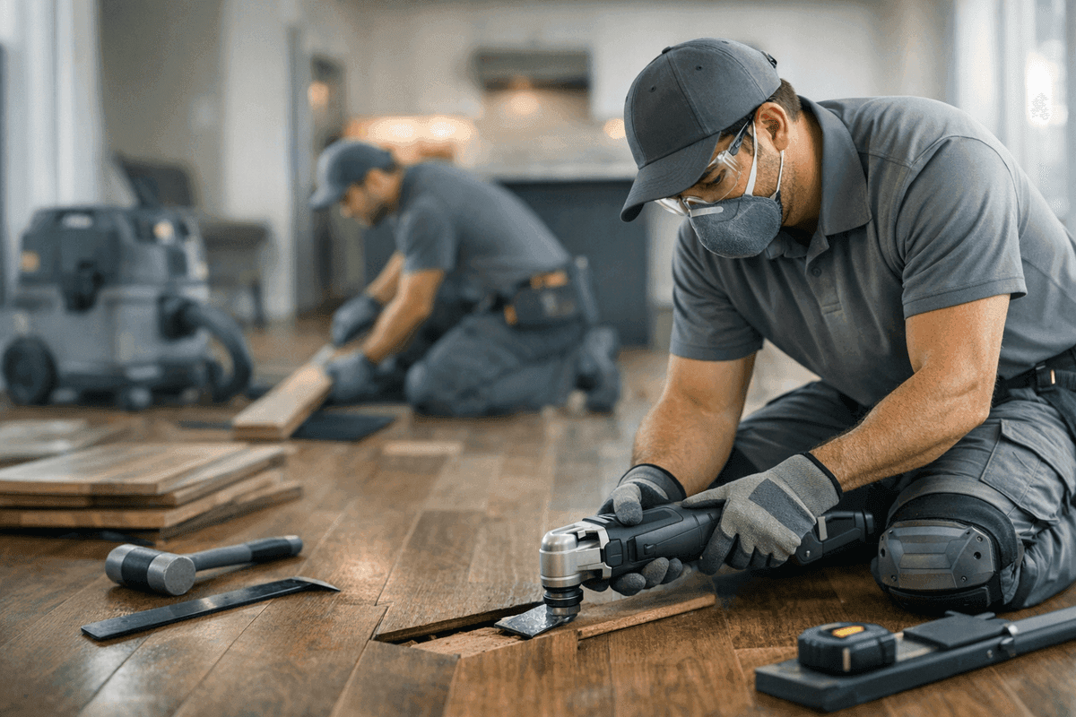 Floor Repair service by JC Carpet & Flooring