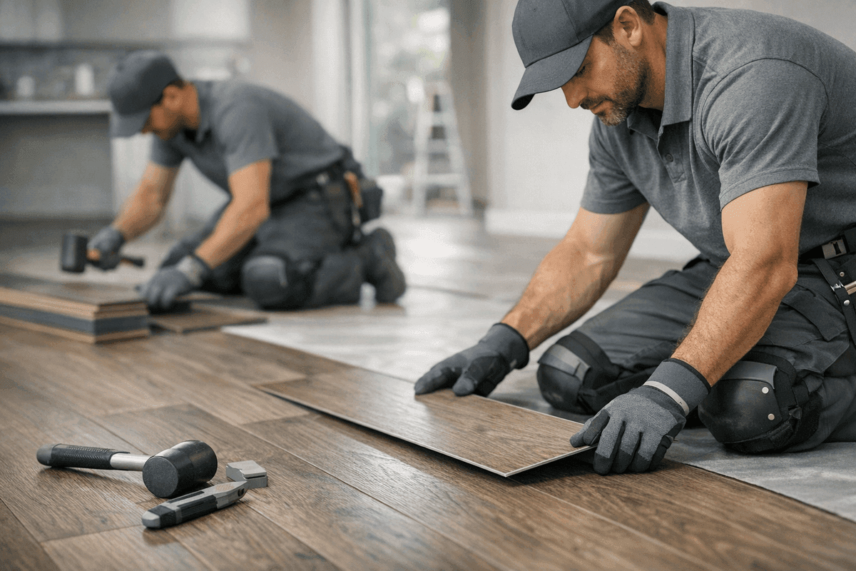 Luxury Vinyl Plank (LVP) service by JC Carpet & Flooring