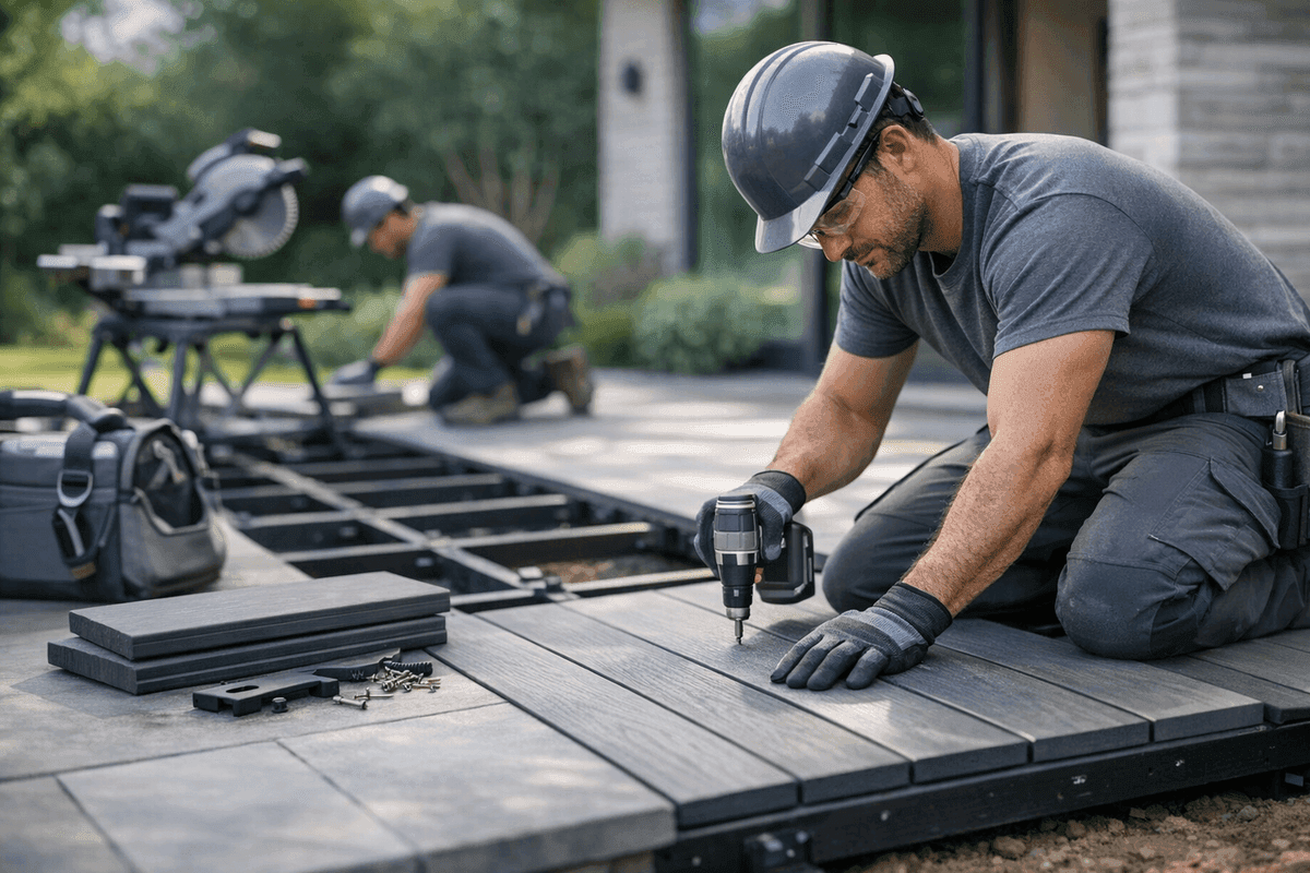 Outdoor Flooring service by JC Carpet & Flooring