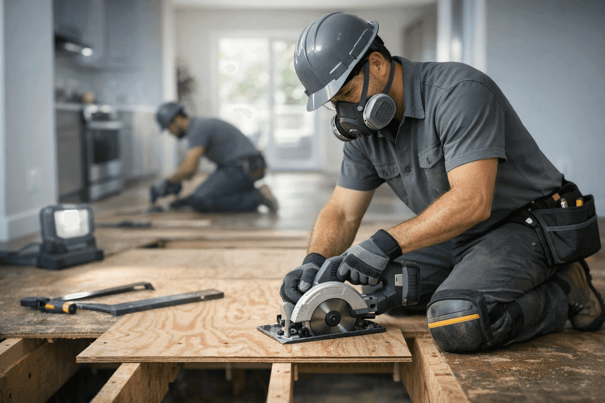 Subfloor Repair service by JC Carpet & Flooring